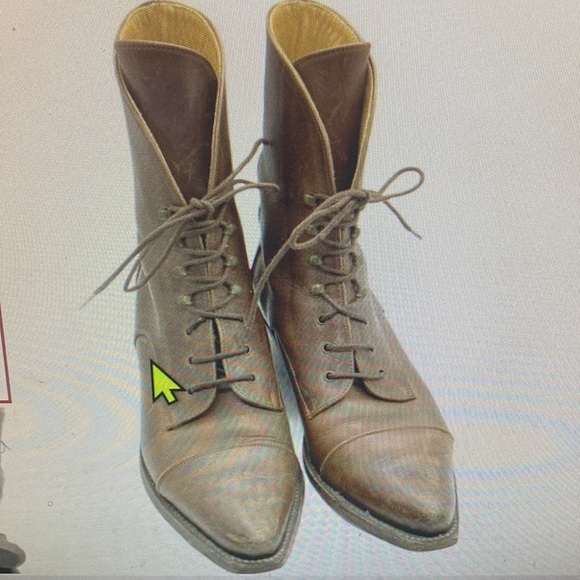 Dan Post Vintage Pointed Toe Lace-Up Boots sz 7.5M - Picture 3 of 11